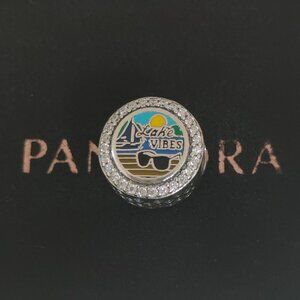 Pandora Lake Vibes My Happy Place Exclusive Charm Bead Pendant S925 Silver